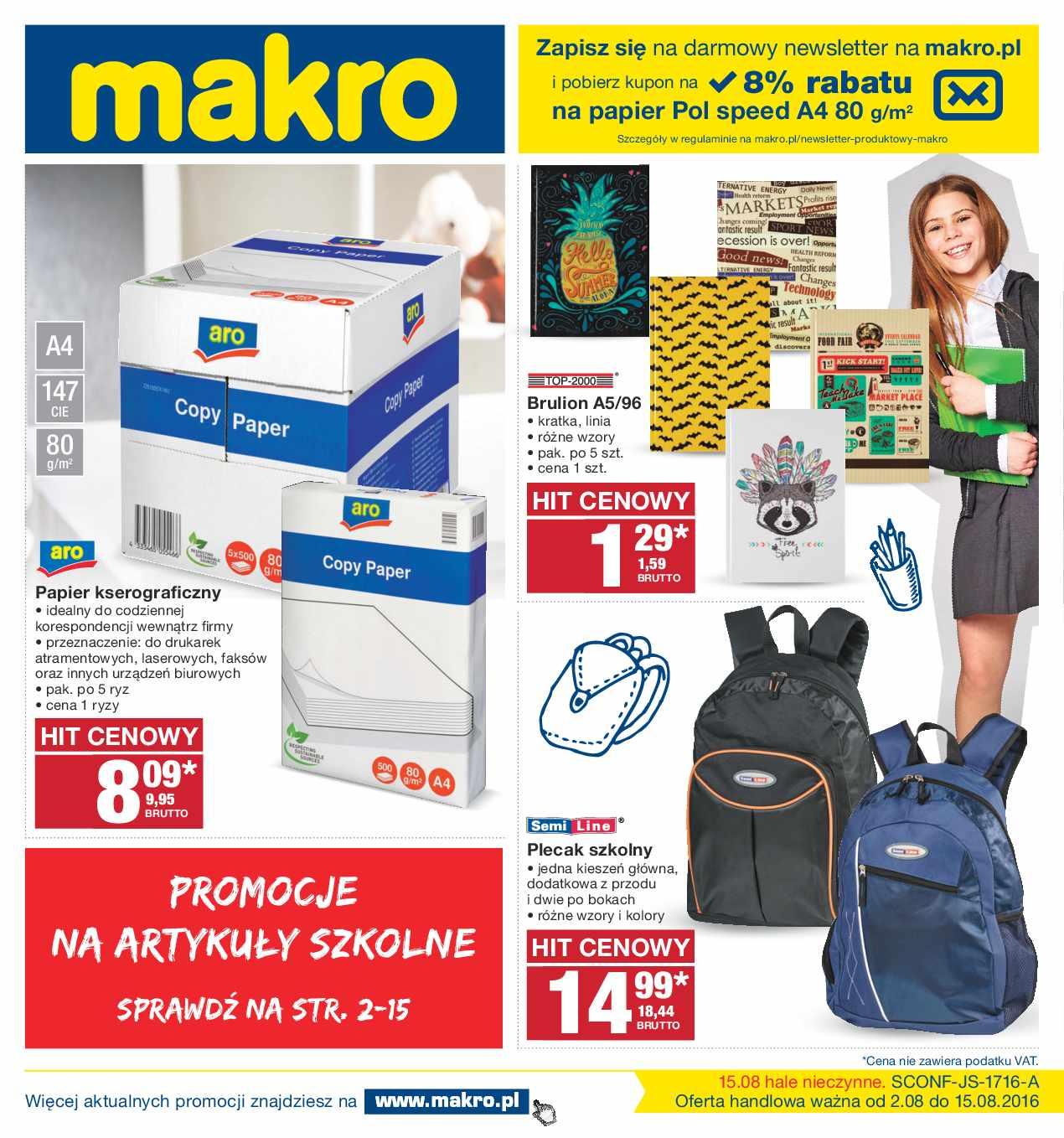 Gazetka promocyjna MAKRO str. 1