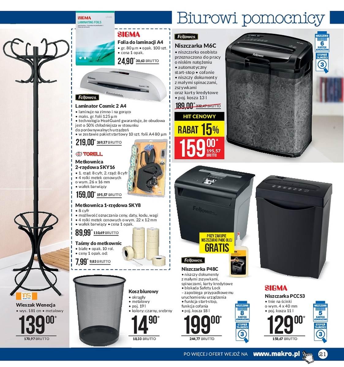 Gazetka promocyjna MAKRO str. 21