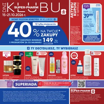 Superpharm gazetka - od 16/10/2026 do 21/10/2026